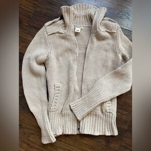 Women's Knit Cardigan in Beige